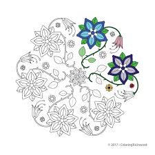 Flower Garden Coloring Page Instant