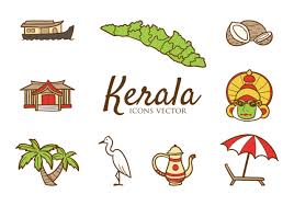 Kerala Icons Vector 158104 Vector Art