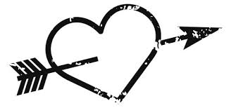 Heart Arrow Drawing Vector Images Over