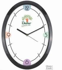 Promotional Oval Shape Wall Clock Size
