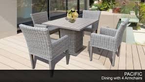 4 Person Outdoor Wicker Dining Table