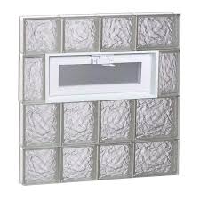 Vented Glass Block Window