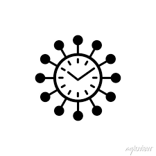 Modern Wall Clock Flat Icon Of Og