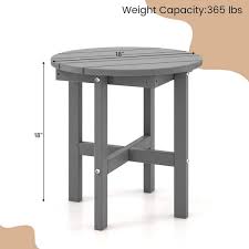 Adirondack Round Outdoor Side Table