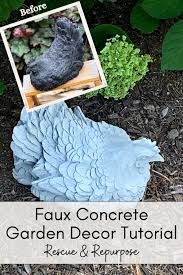 Faux Diy Concrete Garden Decorations