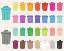 Trash Bin Clipart Garbage Can Clip Art