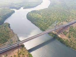 hanging bridge on river chambal