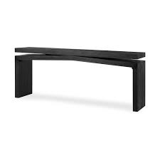 Emmerson Console Table Aged Black Pine West Elm