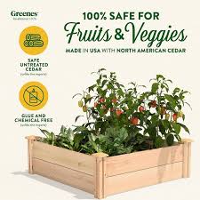 Greenes Fence 3 X 3 X 11 Premium Cedar Raised Garden Bed