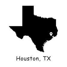 Houston Tx Texas Usa Map