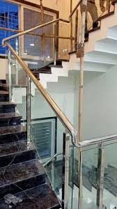 Stainless Steel Ss Safety Stairs Glass
