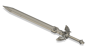 master sword botw 3d model by