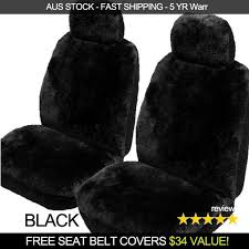 Sheepskin Seat Covers Front Pair