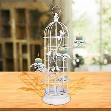 Metal Bird Cage Candle Holder