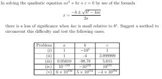In Solving The Quadratic Equation Ar