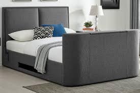 Valencia Grey Fabric Electric Tv Bed