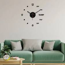 Number Big Size 3d Infinity Wall Clock