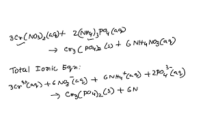 Molecular Equation 3cr No3 2 Aq