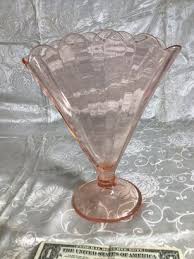 Pink Depression Glass Vase 13531