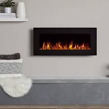 Real Flame 40 In Corretto Electric Wall Hung Fireplace Black