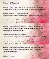 woman of strength poem by sharon simani