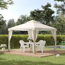 White Patio Gazebo 84c 133cw