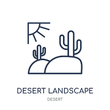 Desert Landscape Icon Desert Landscape