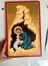 Hand Painted Byzantine Icon