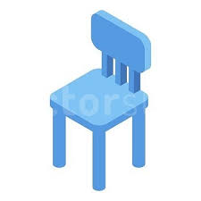 Kid Room Chair Icon Isometric