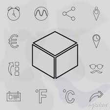 Cube In Layers Icon Universal Set Of
