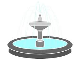 Free Vectors Striking Fountain Icon
