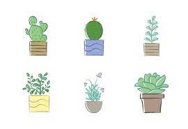 Indoor Plants Icons By Duo Studio