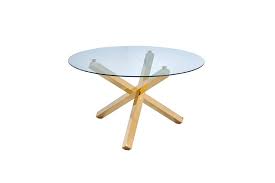 Tracy 54 Round Glass Dining Table In