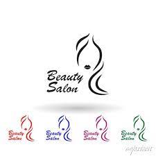 Beauty Salon Logo Multi Color Icon
