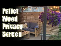 Patio Privacy Screen From Pallets