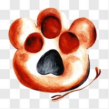 Animal Paw Print Drawing On