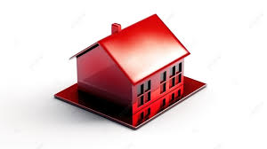 Glossy 3d Red House Icon Perfect For