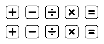 Multiplication Sign Vector Art Icons