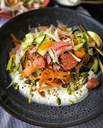 Salad With Courgette Carrot And Fennel
