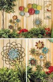 Garden Wall Decor Flower Art Fence Art
