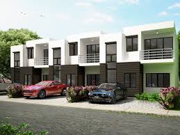 Townhouse Plans Php2016010 Perspective