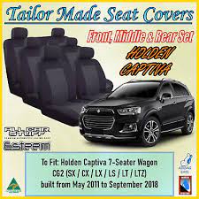 Black Fabric Seat Covers For Holden