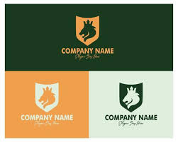 Lion And Shield Logo Set Premium