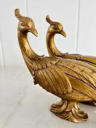Vintage 1950s Syroco Gold Pheasant