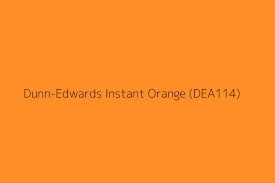 Dunn Edwards Instant Orange Dea114