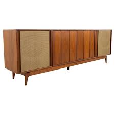 Barzilay Mid Century Walnut Tambour