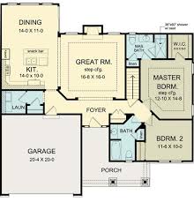 House Plan 54055 Ranch Style With