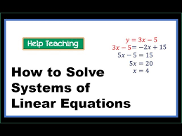Linear Equations Substitution