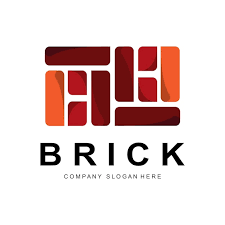 Bricks Logo Design Material Stone