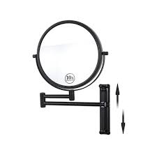 Swivel Bathroom Makeup Mirror In Black